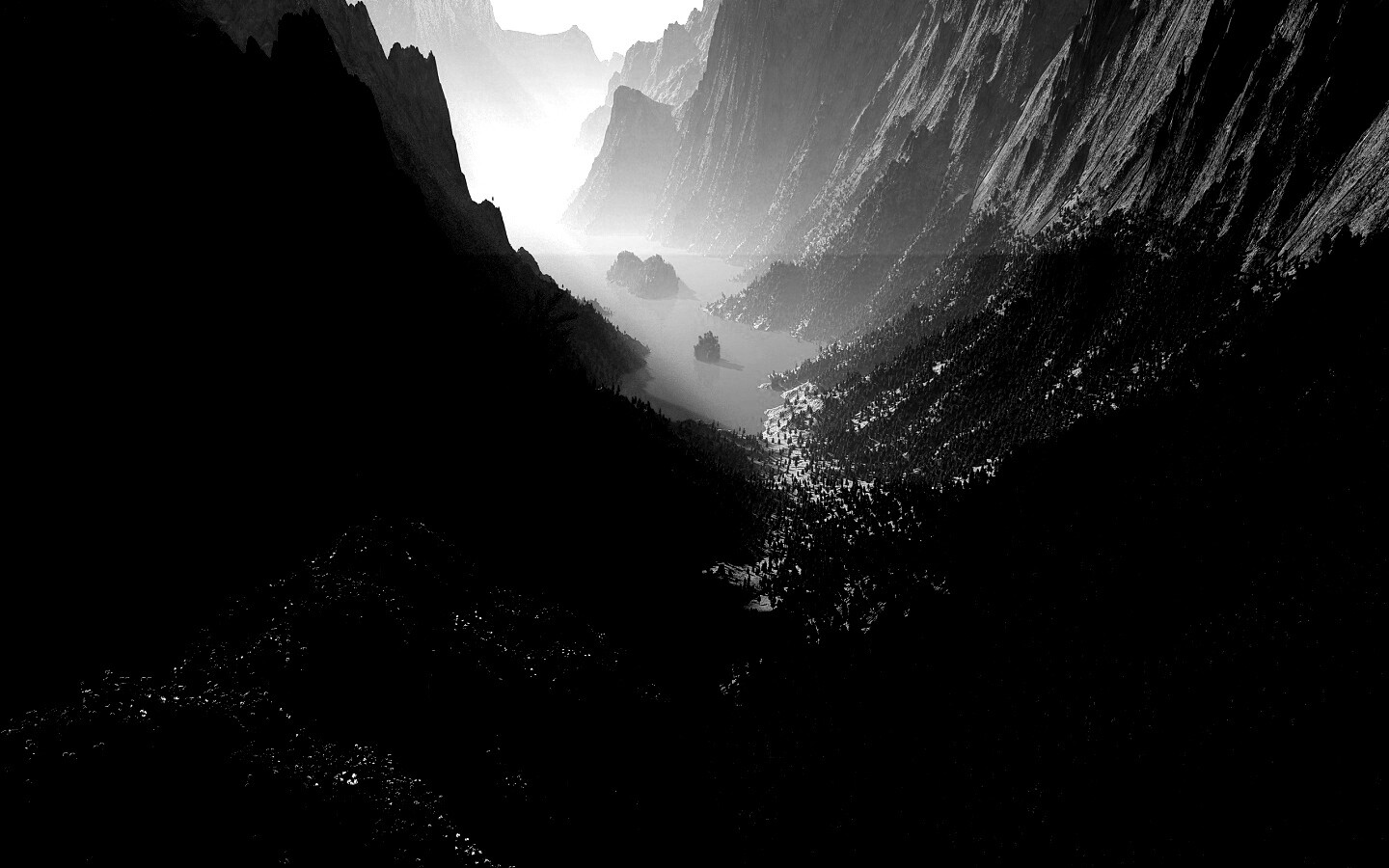 Озеро на перевале обои