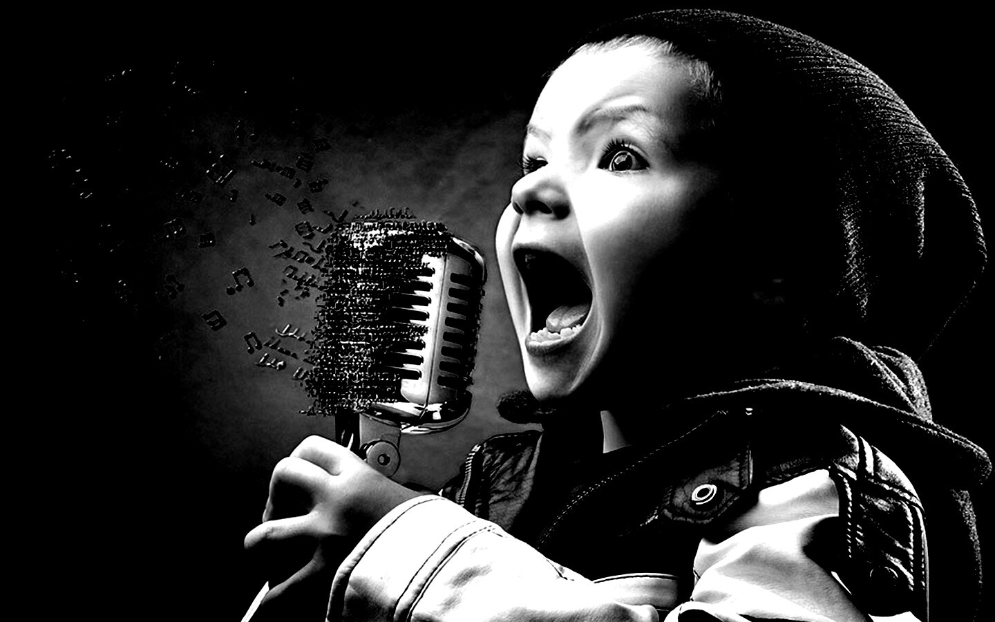 Экспрессивный певец обои