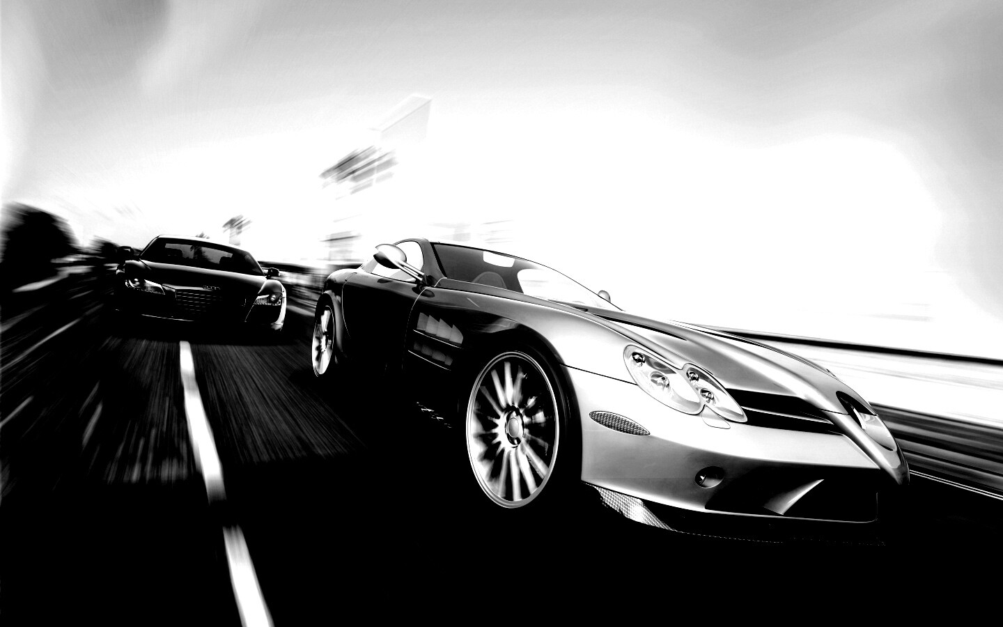 Гонка Ауди и Мерседеса обои