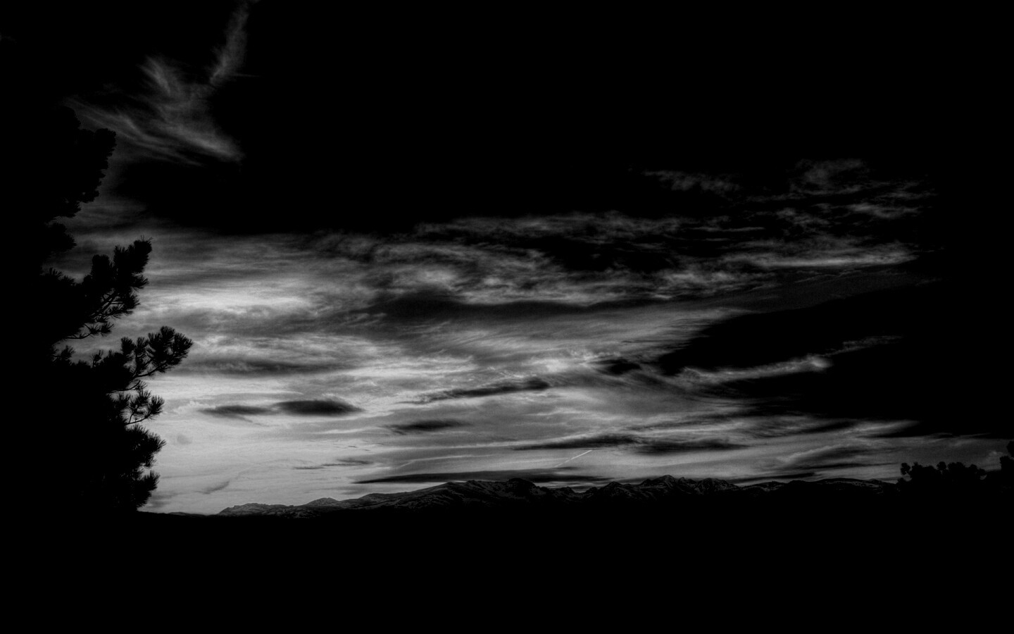 Горный закат обои