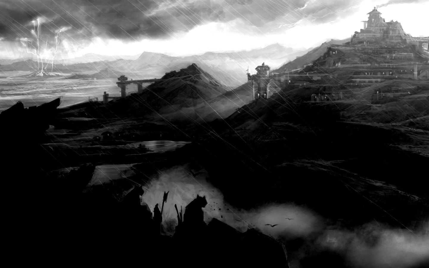 Пейзаж из Dragon Age 2 обои