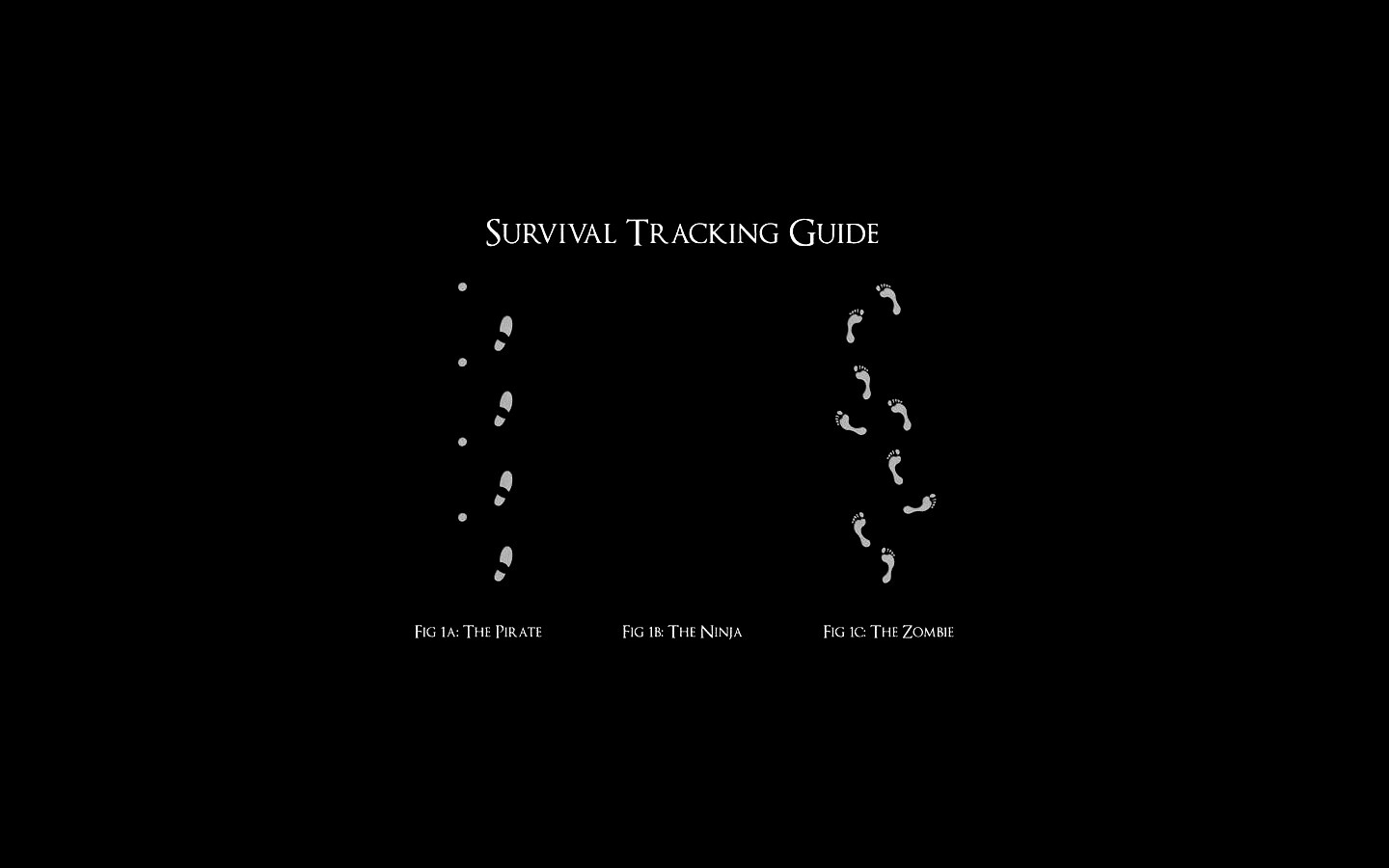 Следы: Пират, Ниндзя, Зомби обои