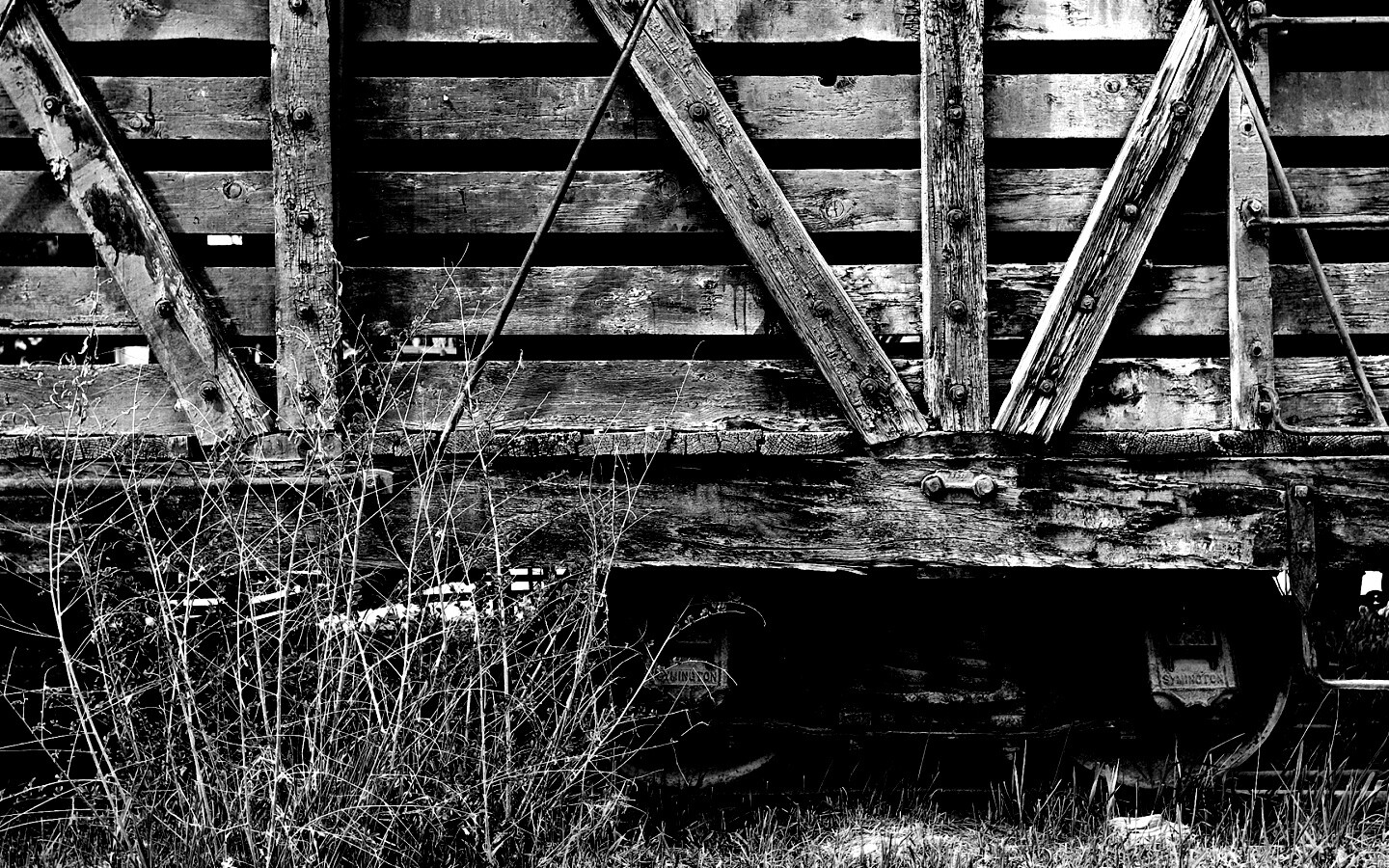 Старый грузовой вагон обои