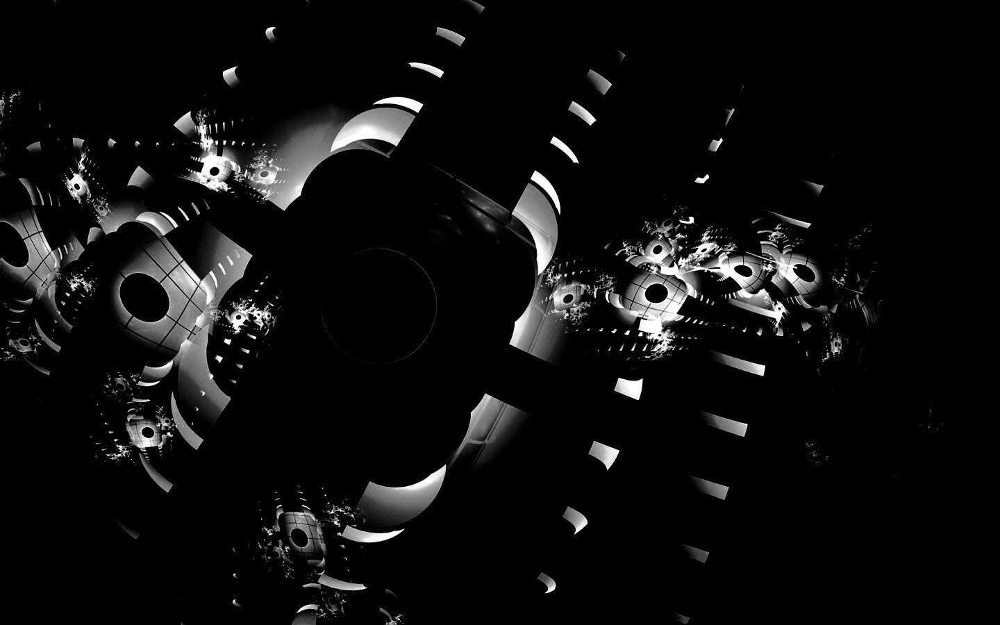 Абстрактные темно-зеленые фигуры обои