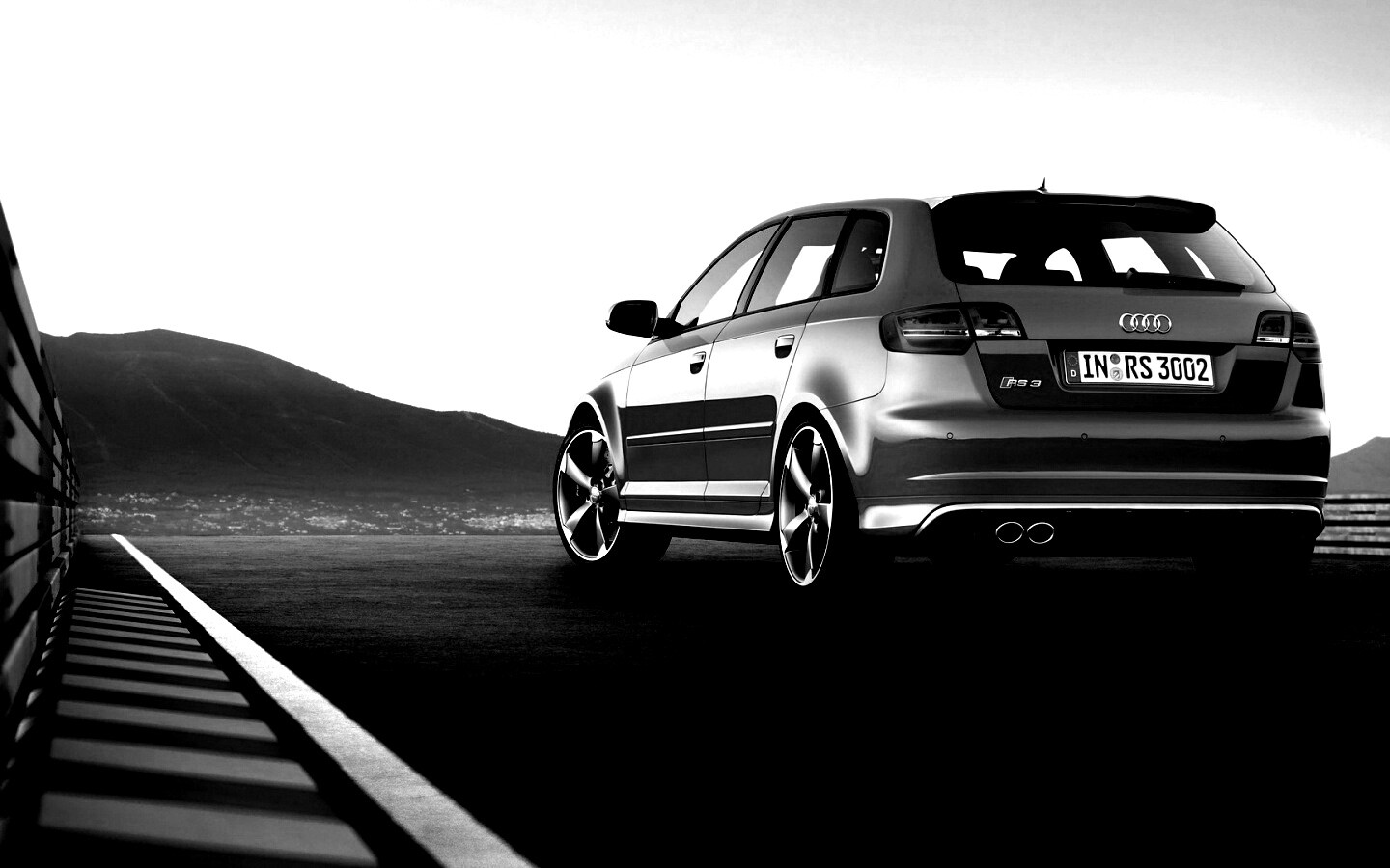 Audi модели RS3 сзади обои