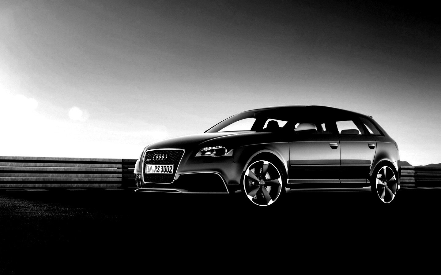 Фотосессия Audi RS3 на треке обои