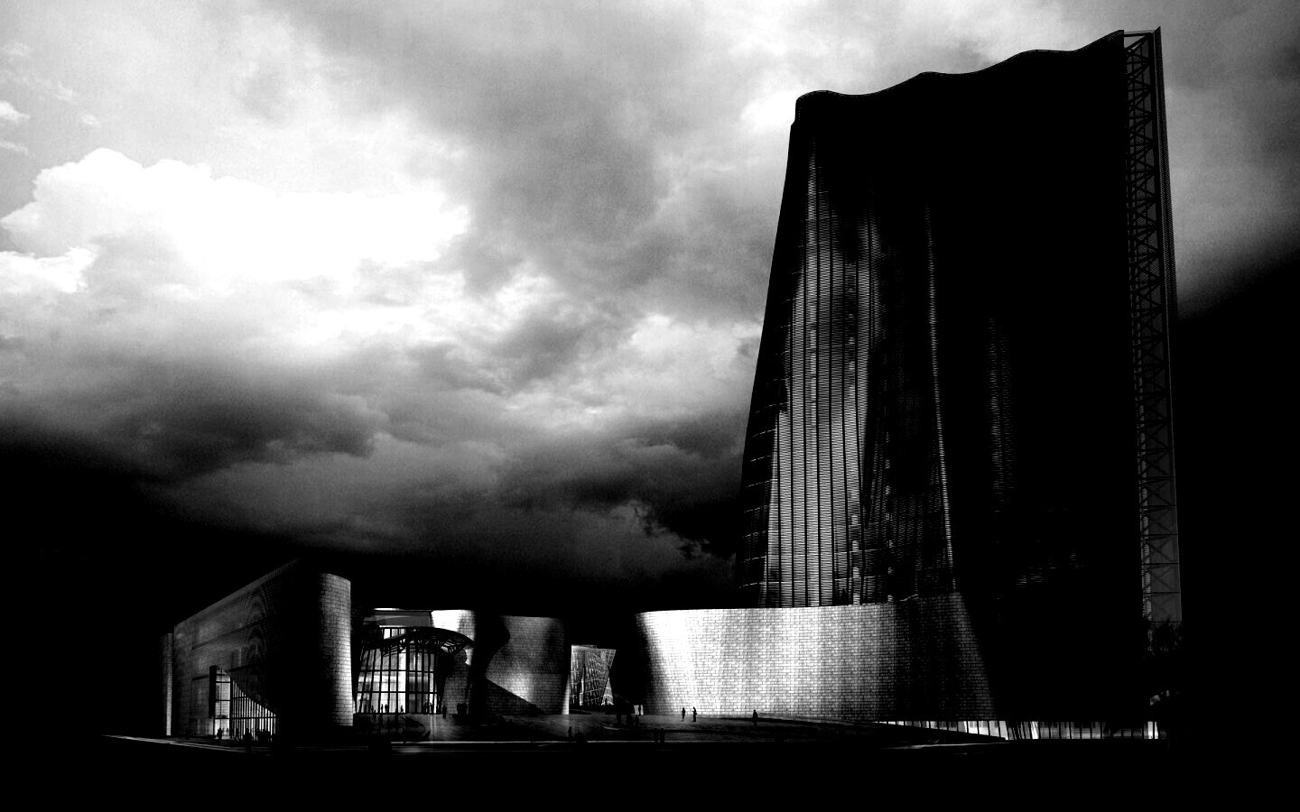 Здание обои