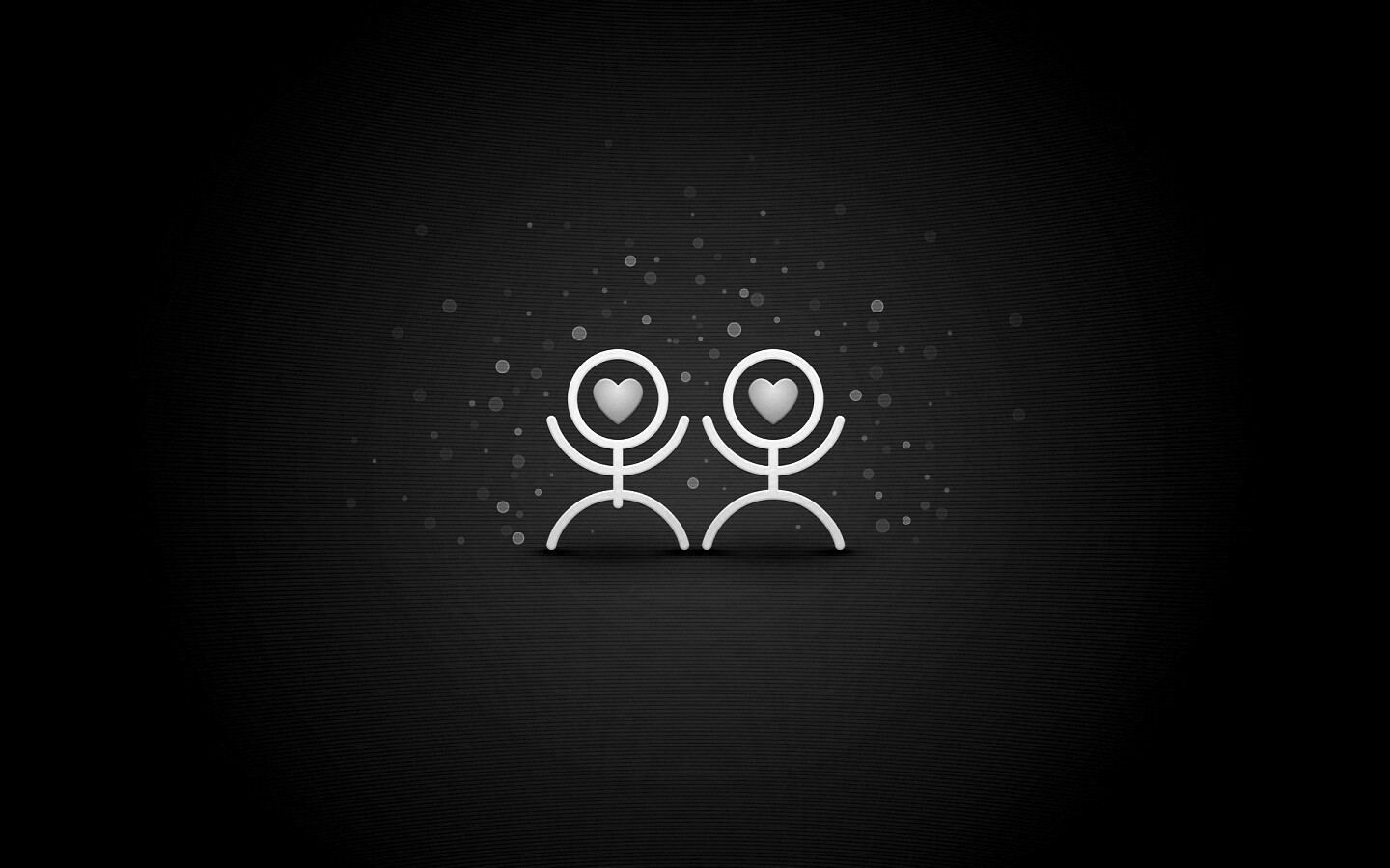 Влюблённые человечки обои