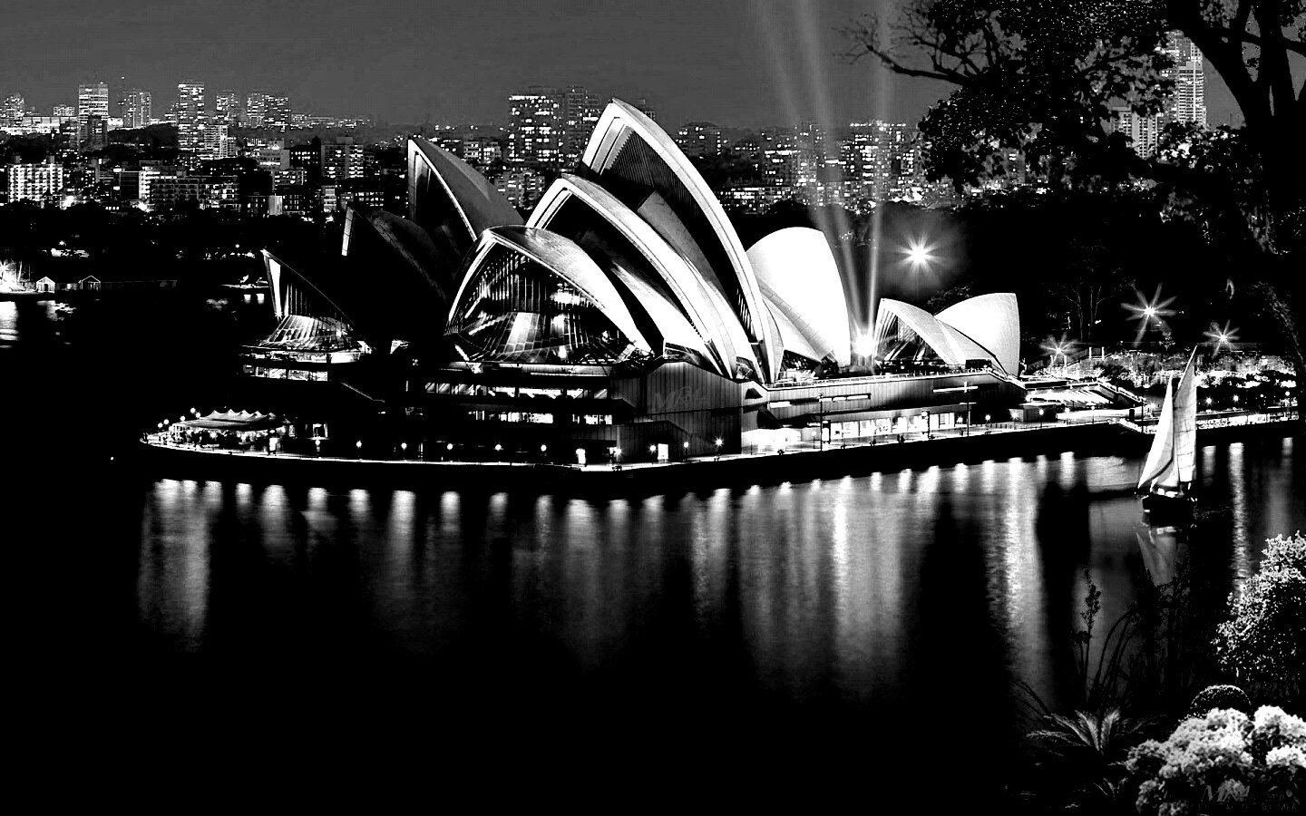 Здание оперного театра в Сиднее обои