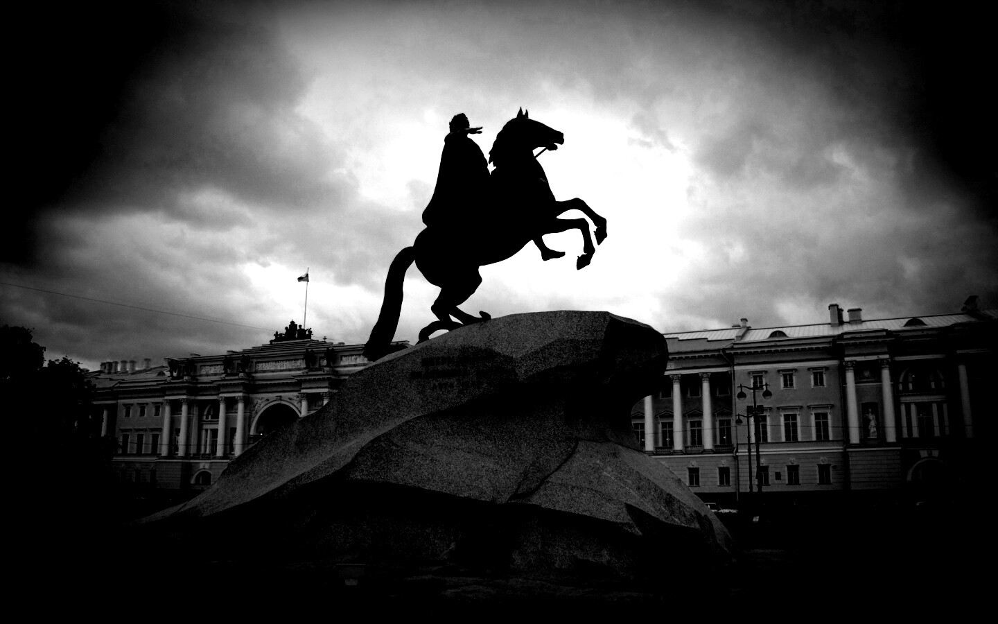 Медный Всадник в Питере обои