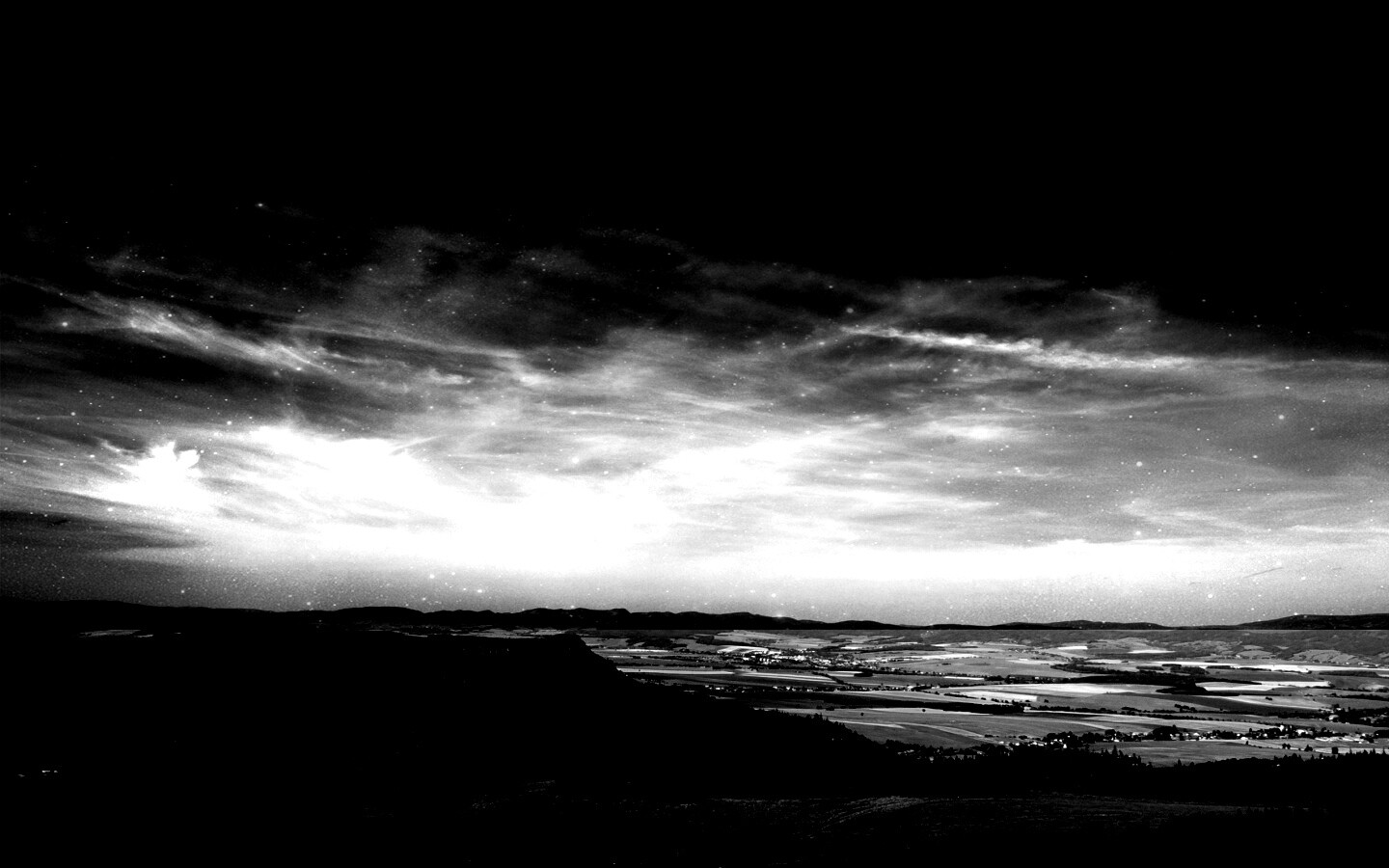 Вид на равнину обои