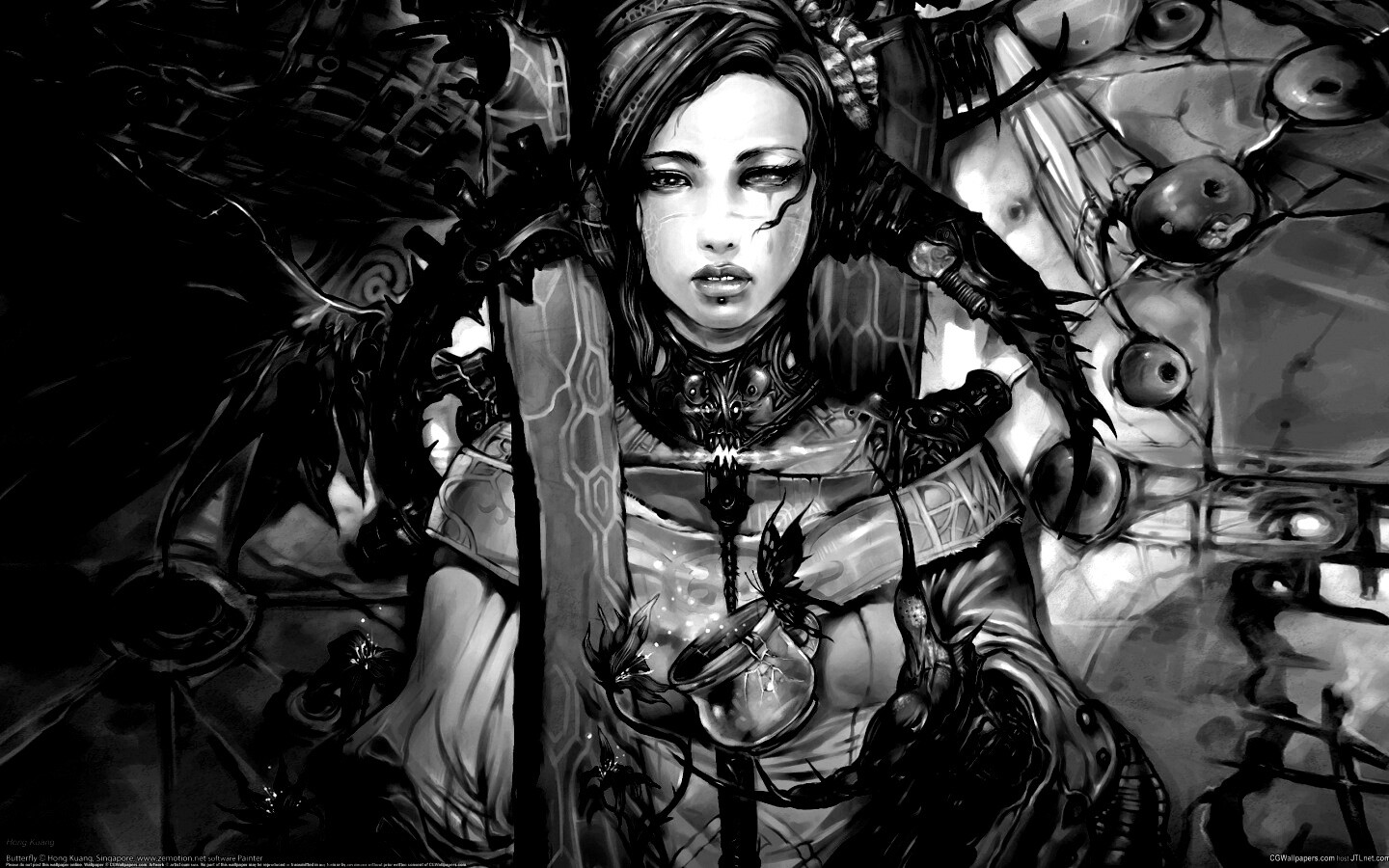 Странная девушка обои