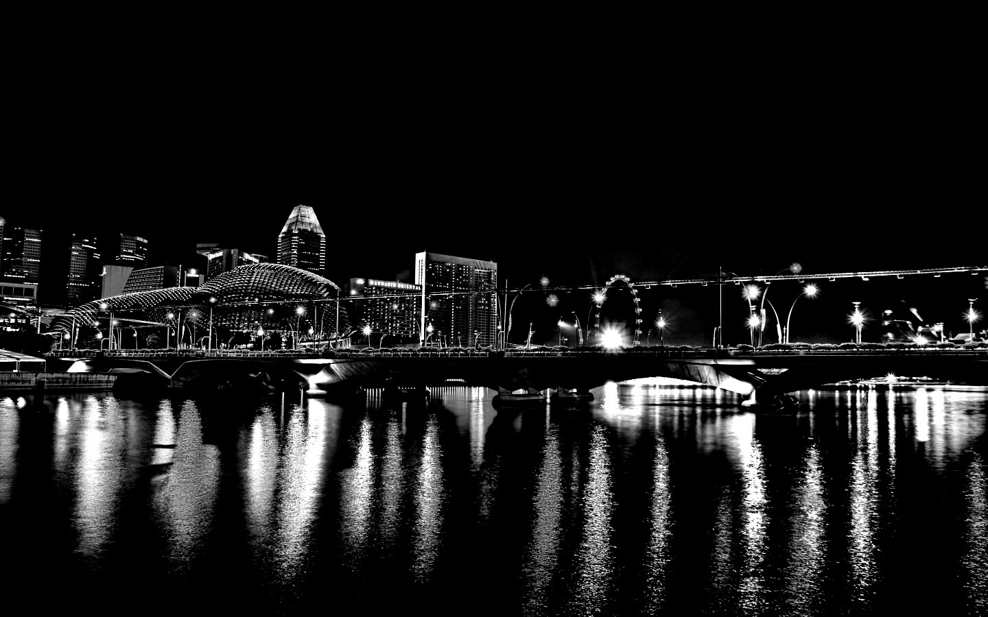 Ночной город обои