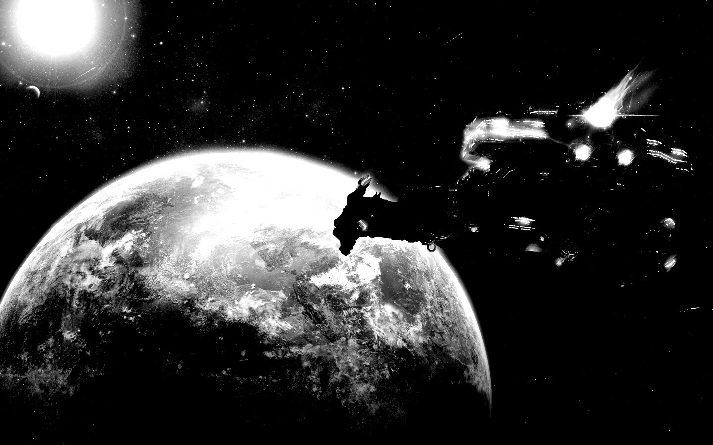 Hyperion летит к земле обои