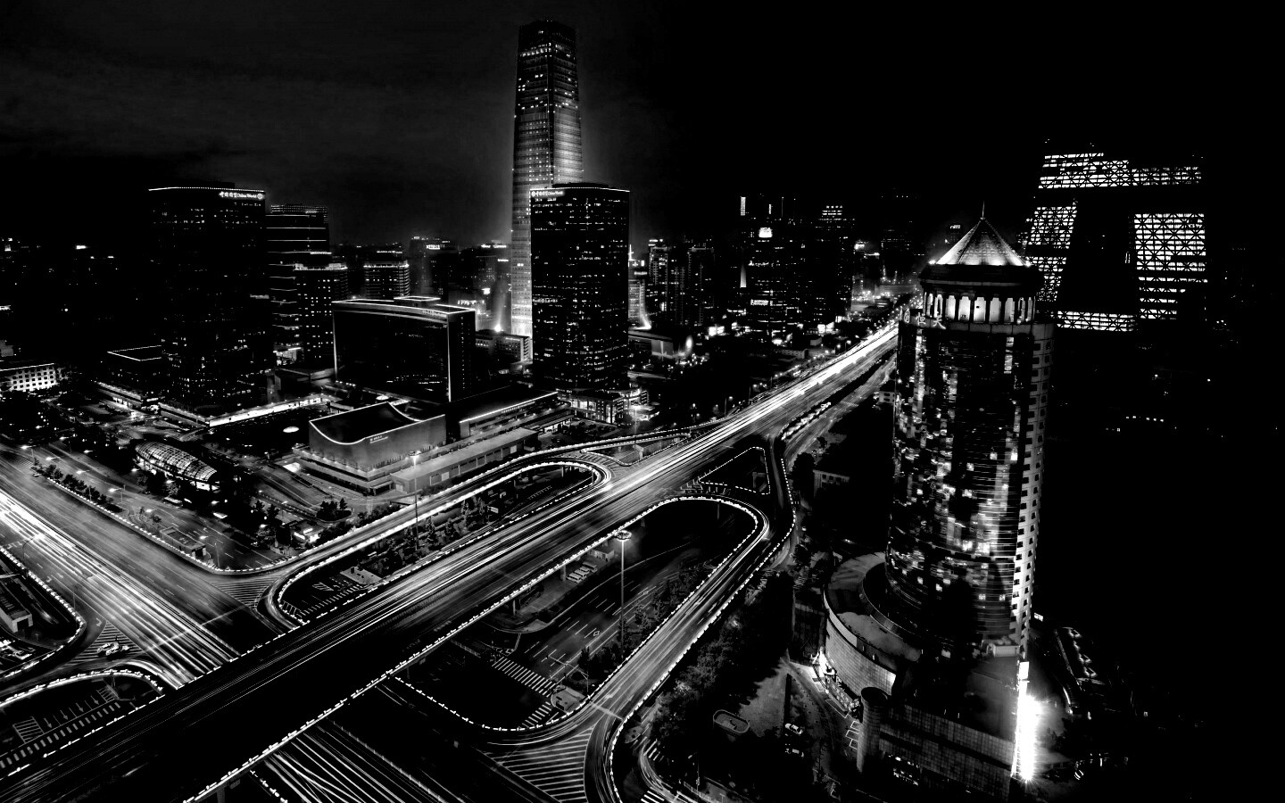 Городская развязка обои