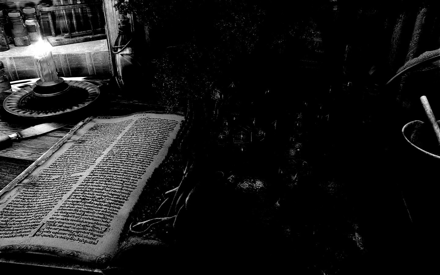 Волшебный мир на страницах книги обои