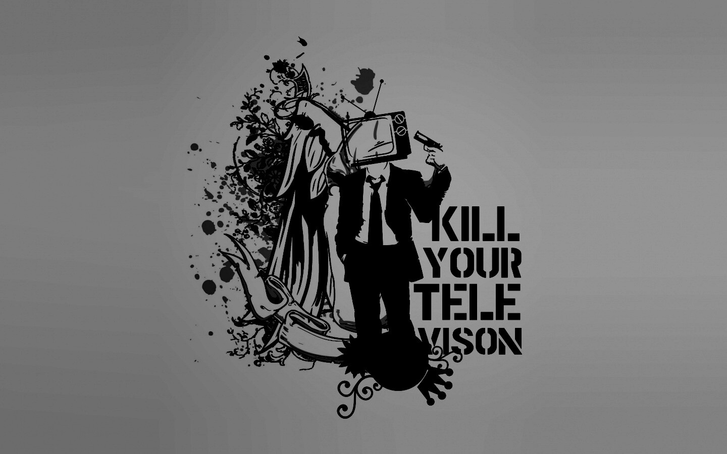 Убейте свой телевизор обои