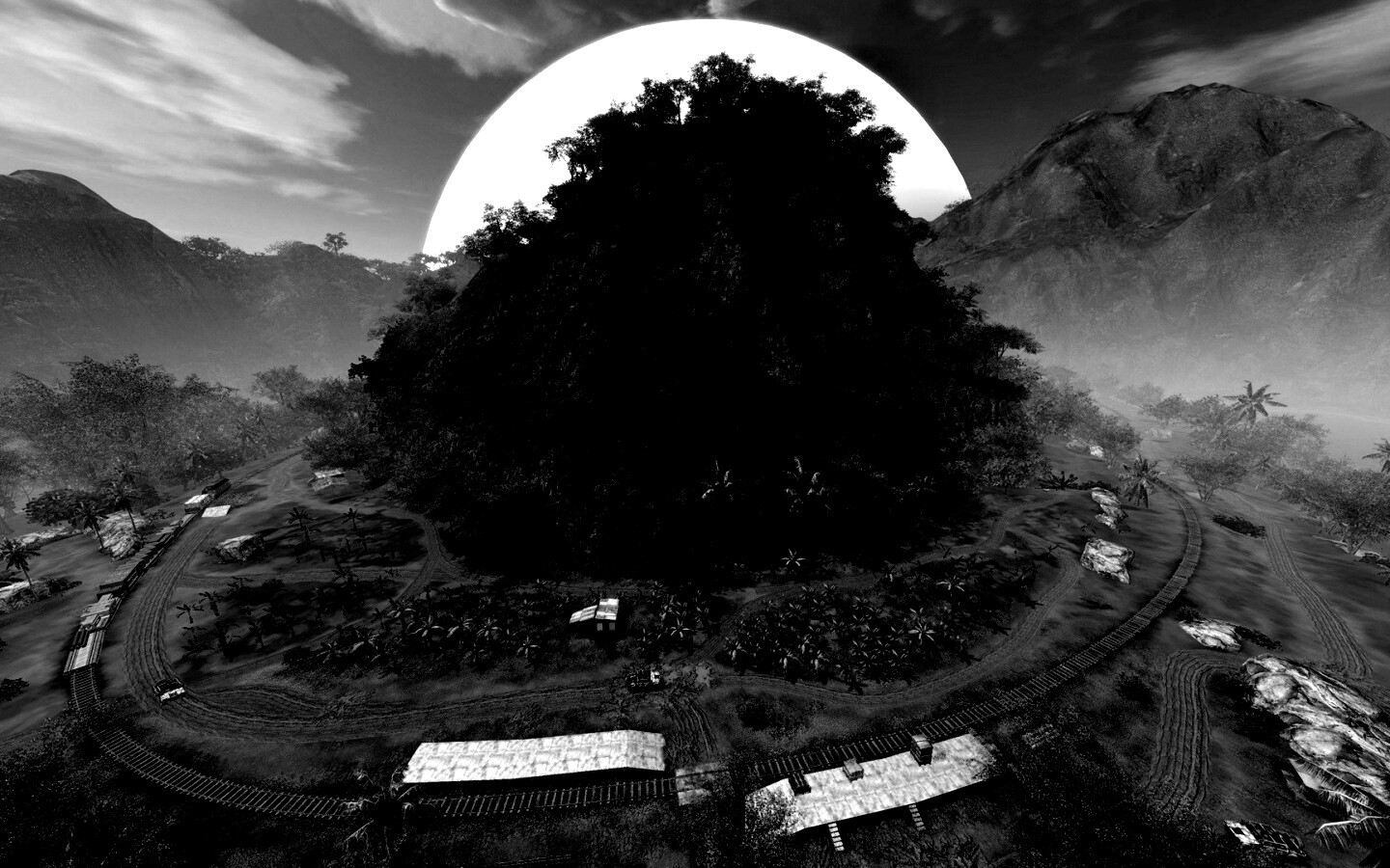 Железная дорога в тропиках из Crysis обои