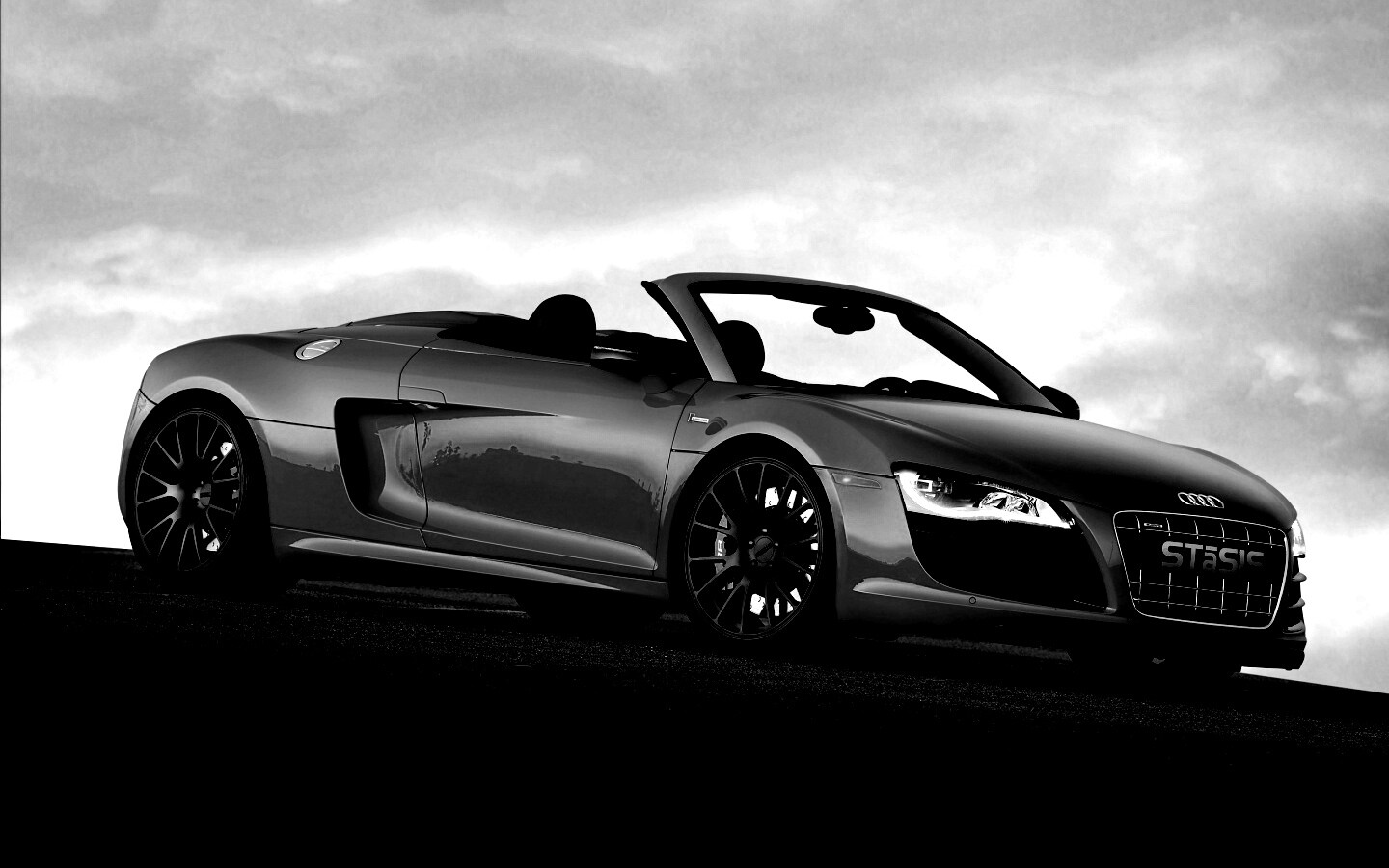 Красная Audi обои