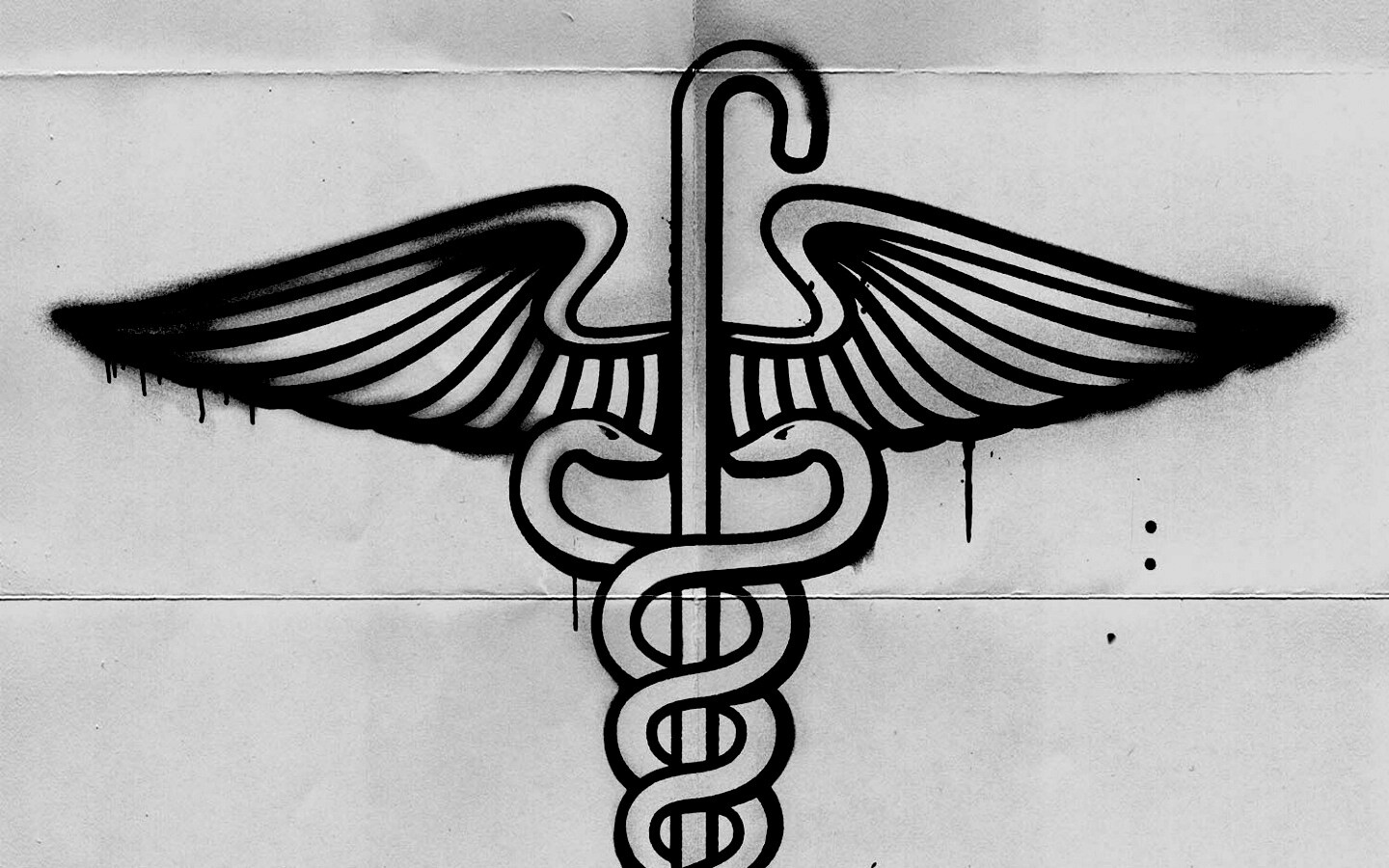 Змеи на трости — граффити обои