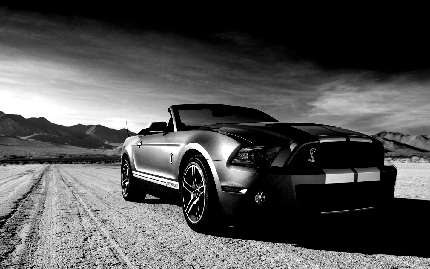 Ford Mustang на фоне гор обои