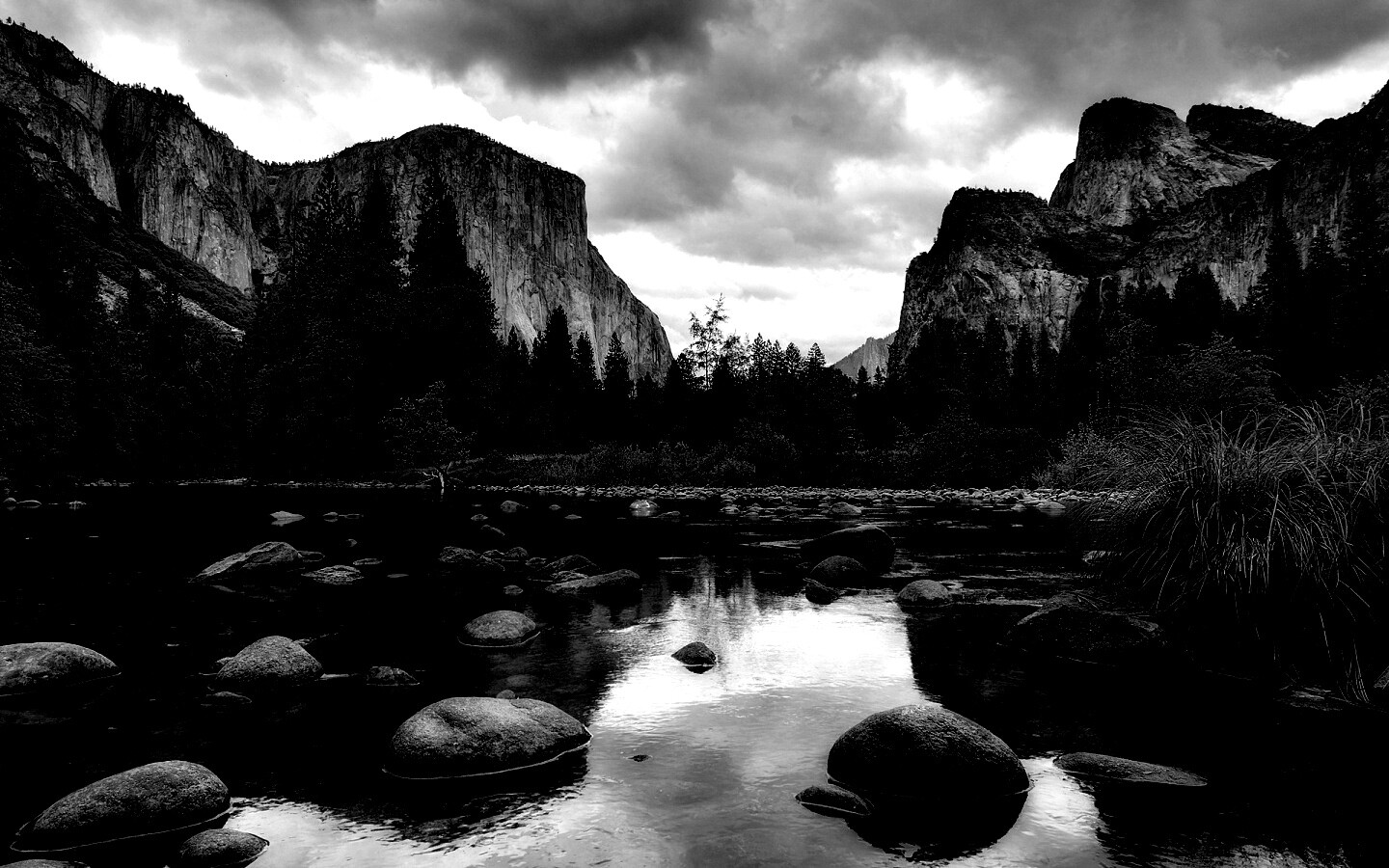 Мелкое русло реки обои