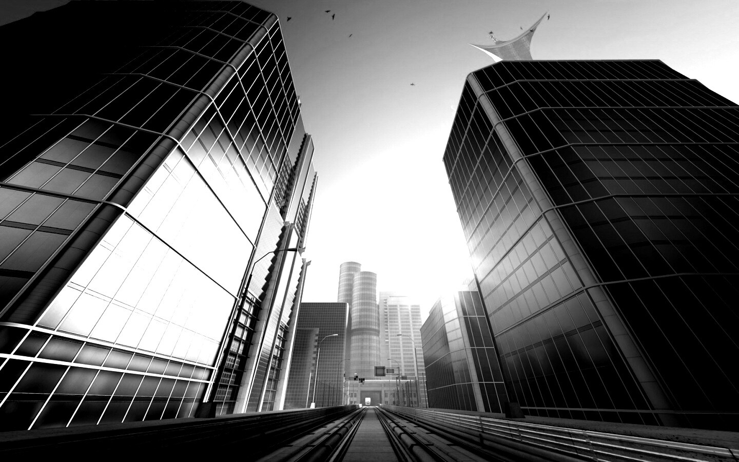 Улица из Mirrors Edge обои