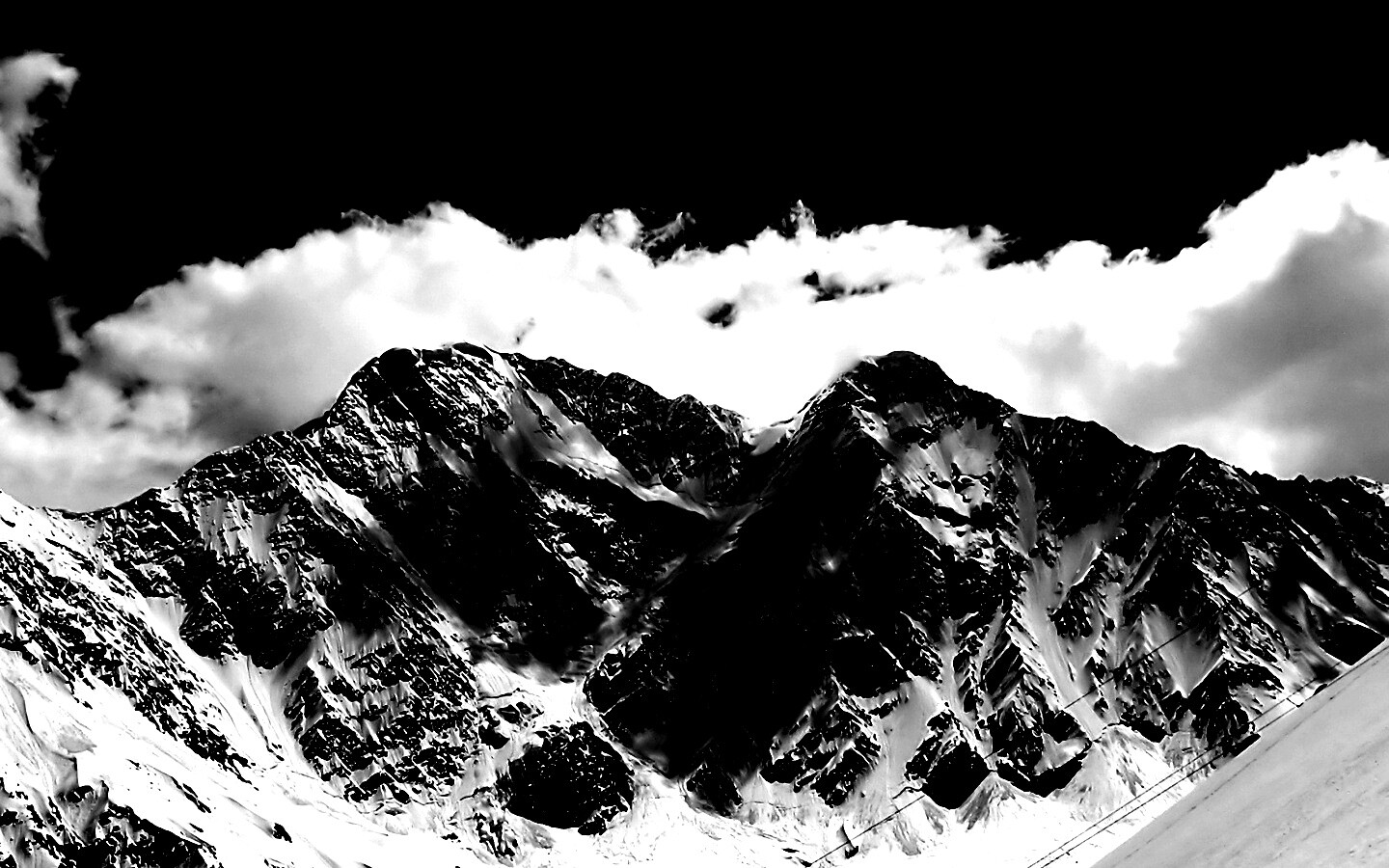 Снежные горы обои