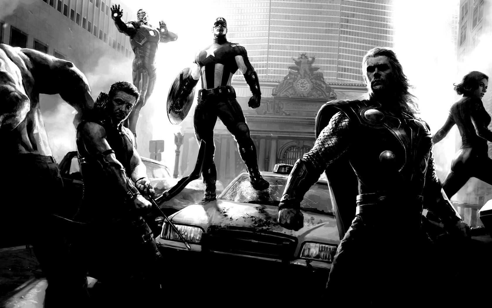 Арт к фильму Мстители обои