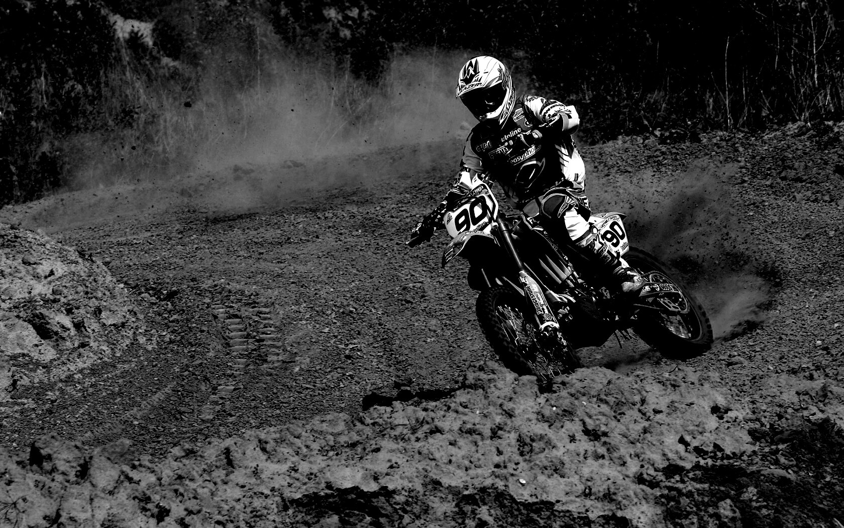 На мототреке обои