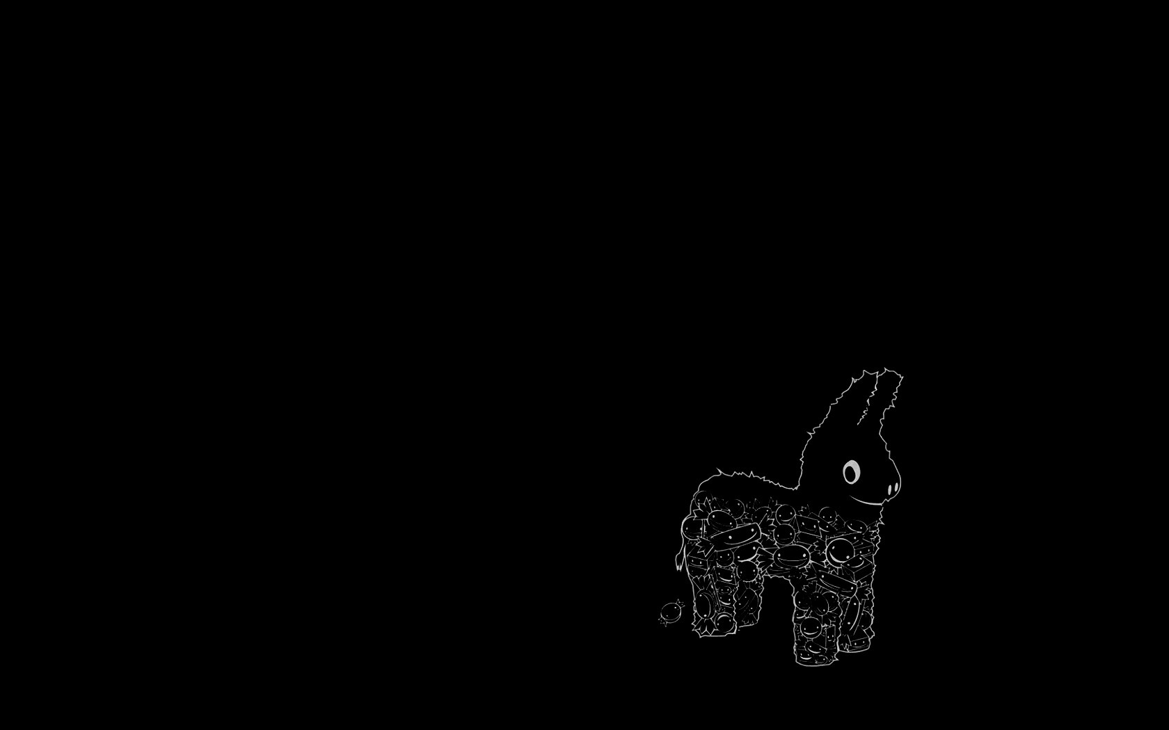 Кофеты прячутся в пинате обои