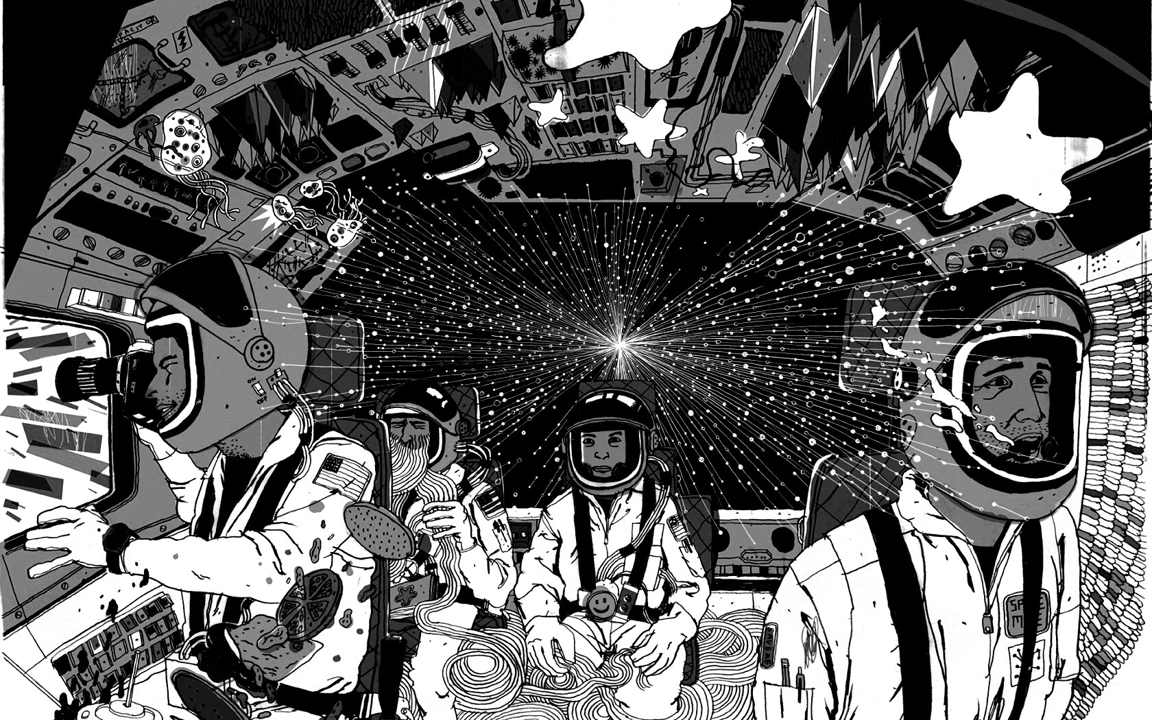 Упоротые космонавты обои