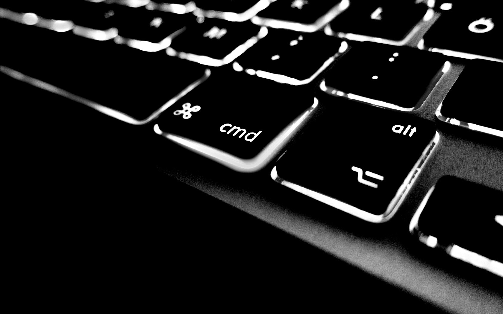 Разноцветная клава макбука обои