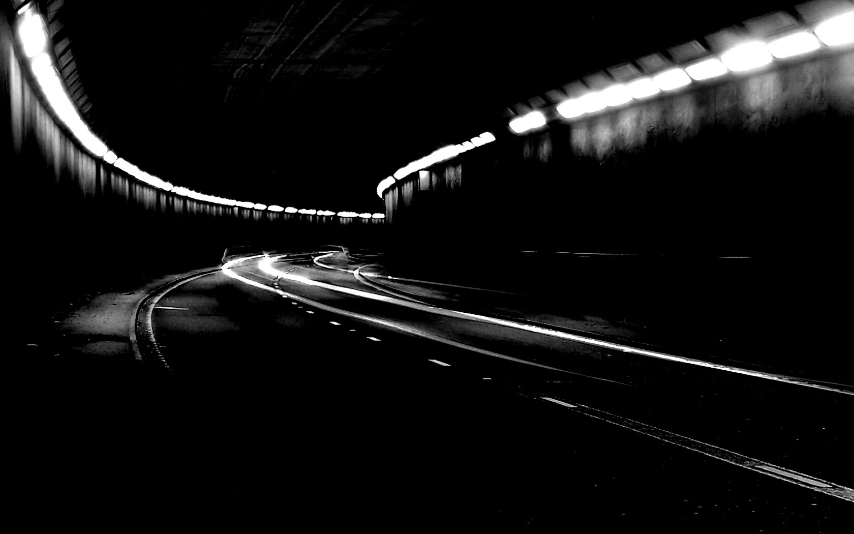 Огни в тоннеле обои