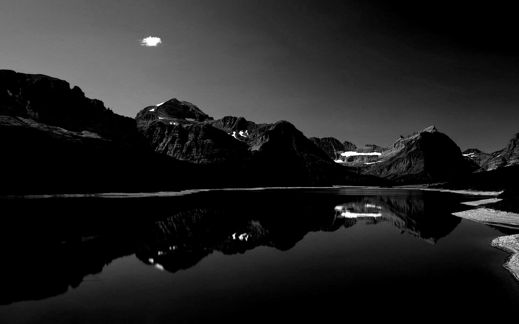 Синее горное озеро обои