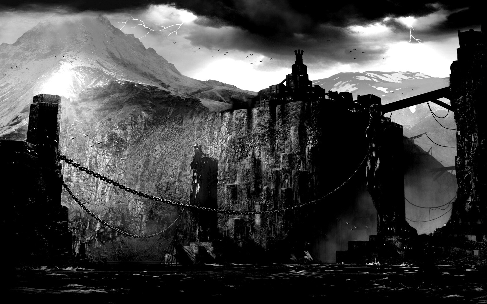 Концепт арт из Dragon Age 2 обои