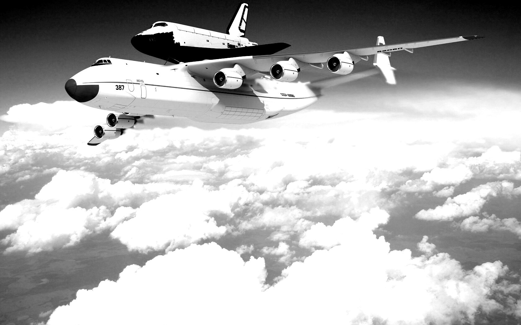 Авиатранспортировка Бурана обои