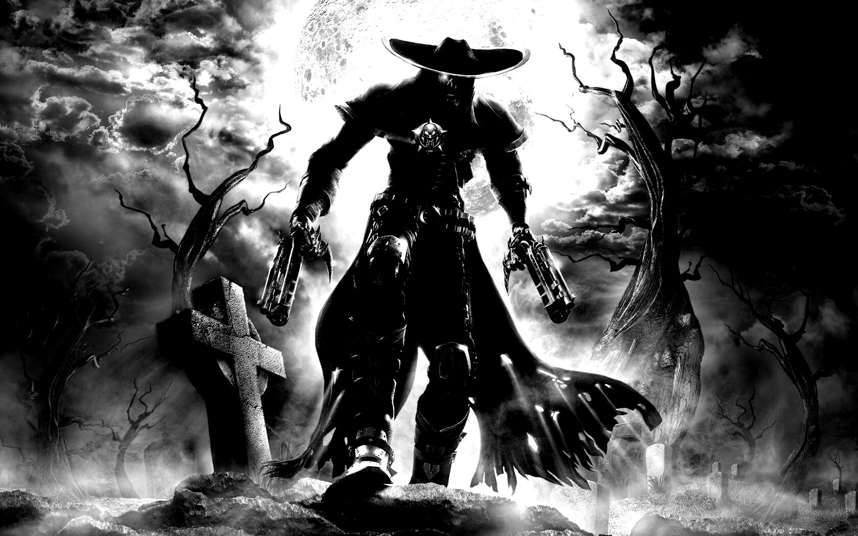 Мертвец с пистолетами обои