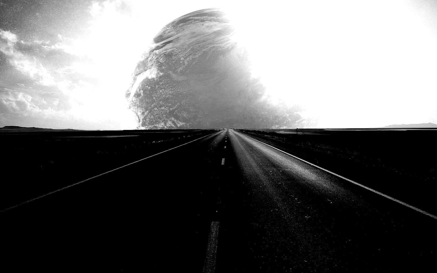 Дорога в луну обои