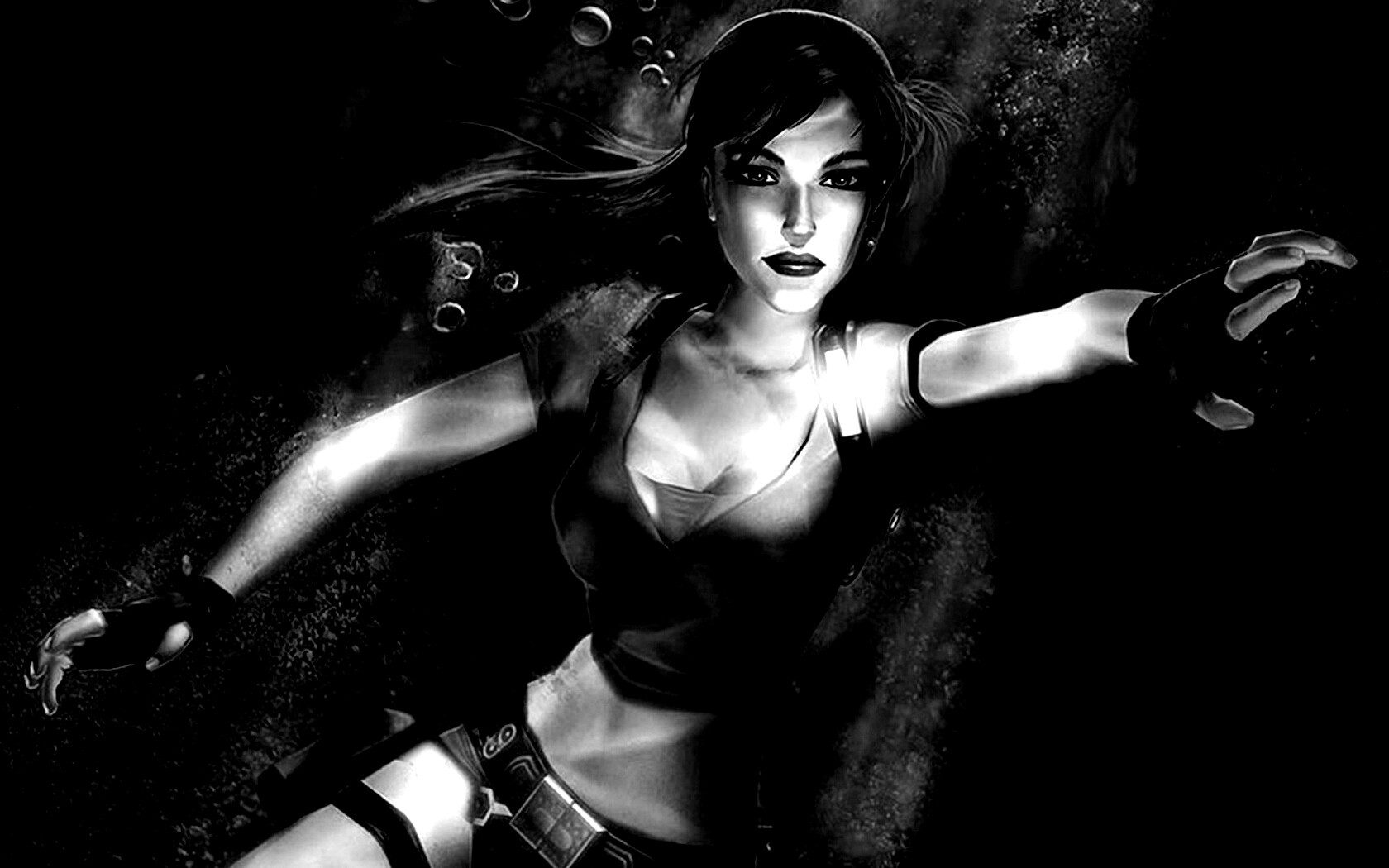 Лара под водой обои