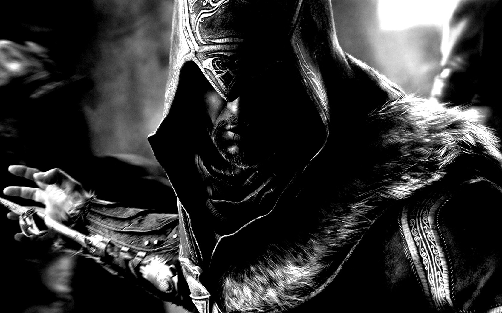 Ассасин перед атакой обои