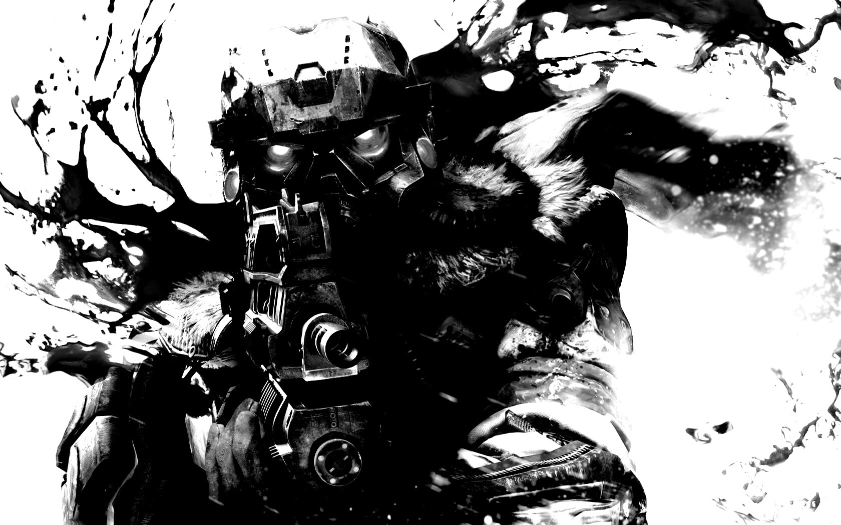 Боец в зимней форме обои