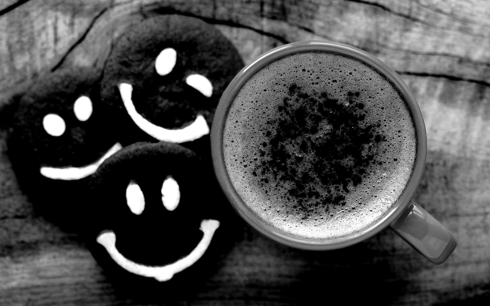 Кофе с печеньками обои