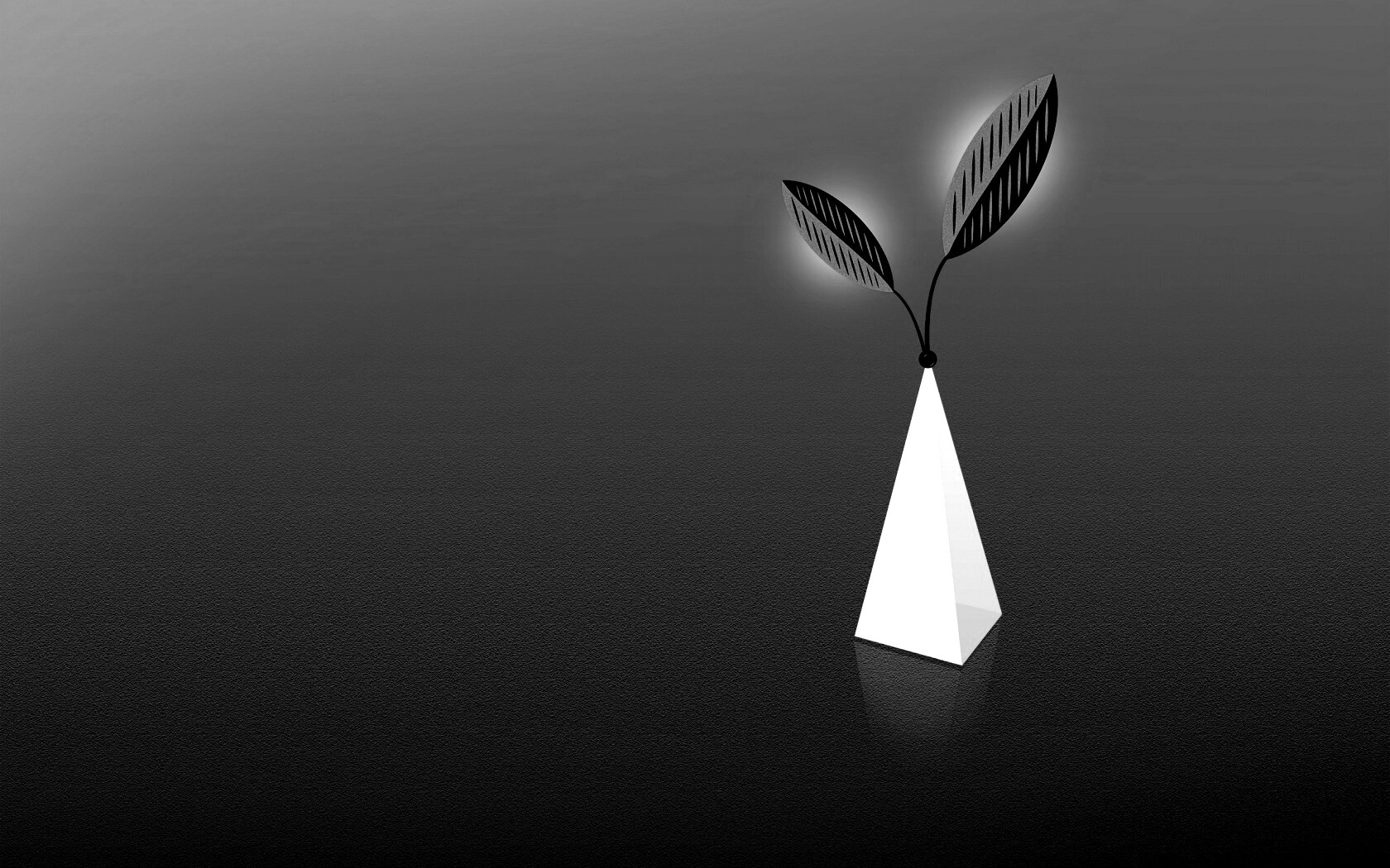 Пирамида и листик обои