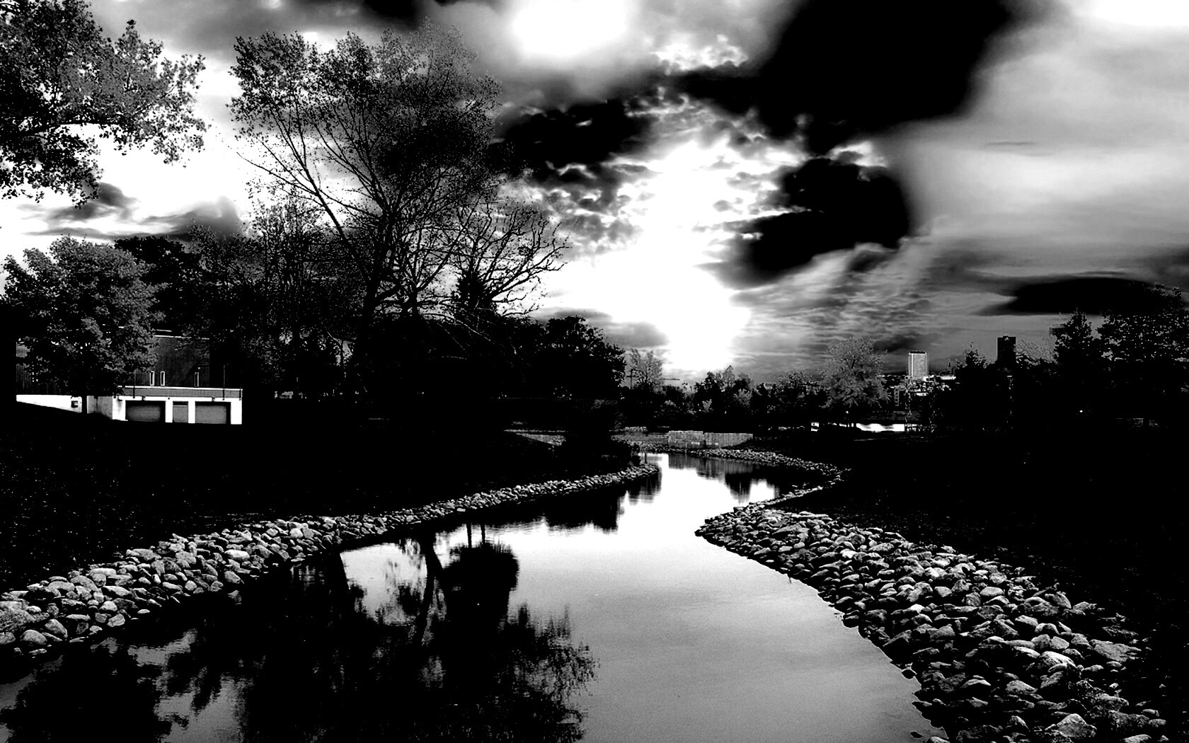 Осенний день в парке обои