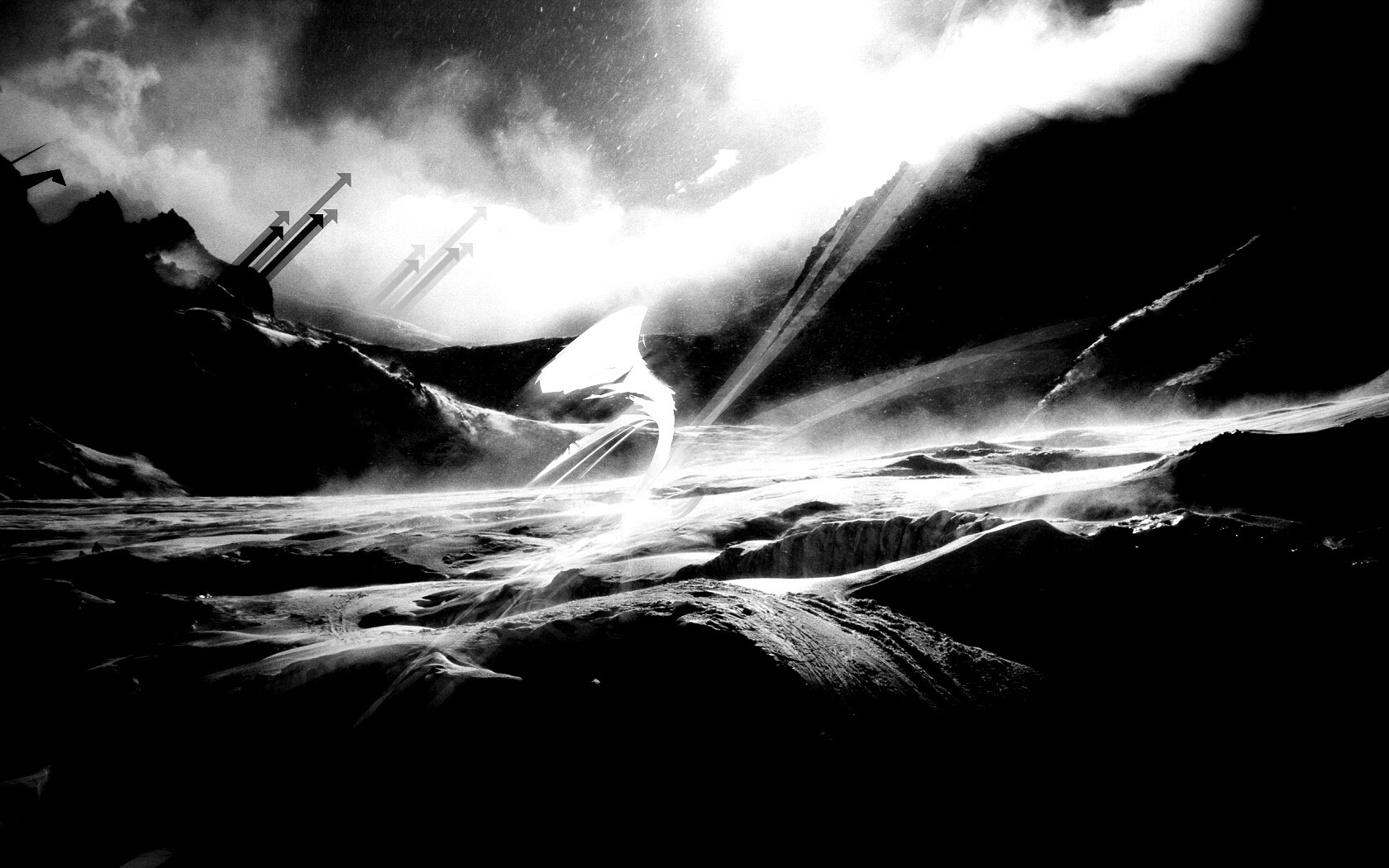 Туманные горы обои