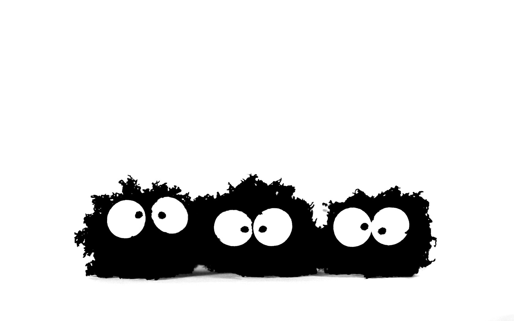 Кляксы с глазами обои
