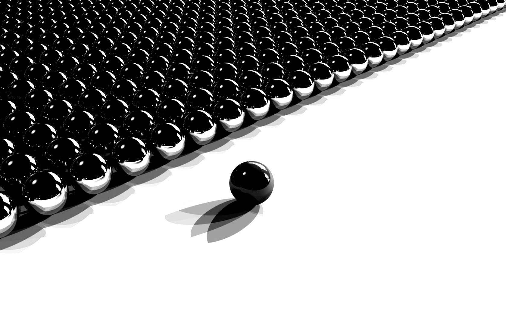 Металлические шарики обои