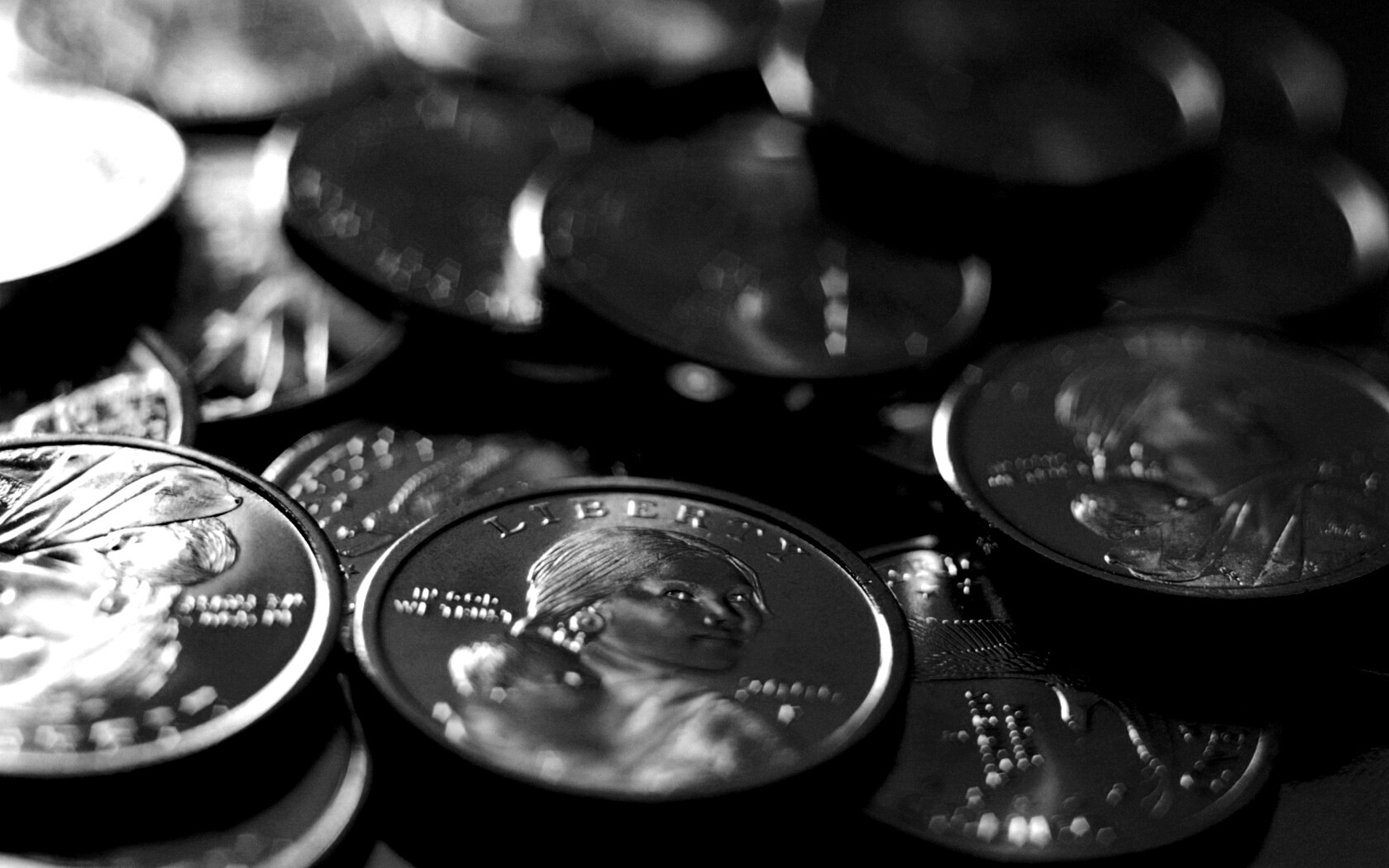 Золотые монеты обои