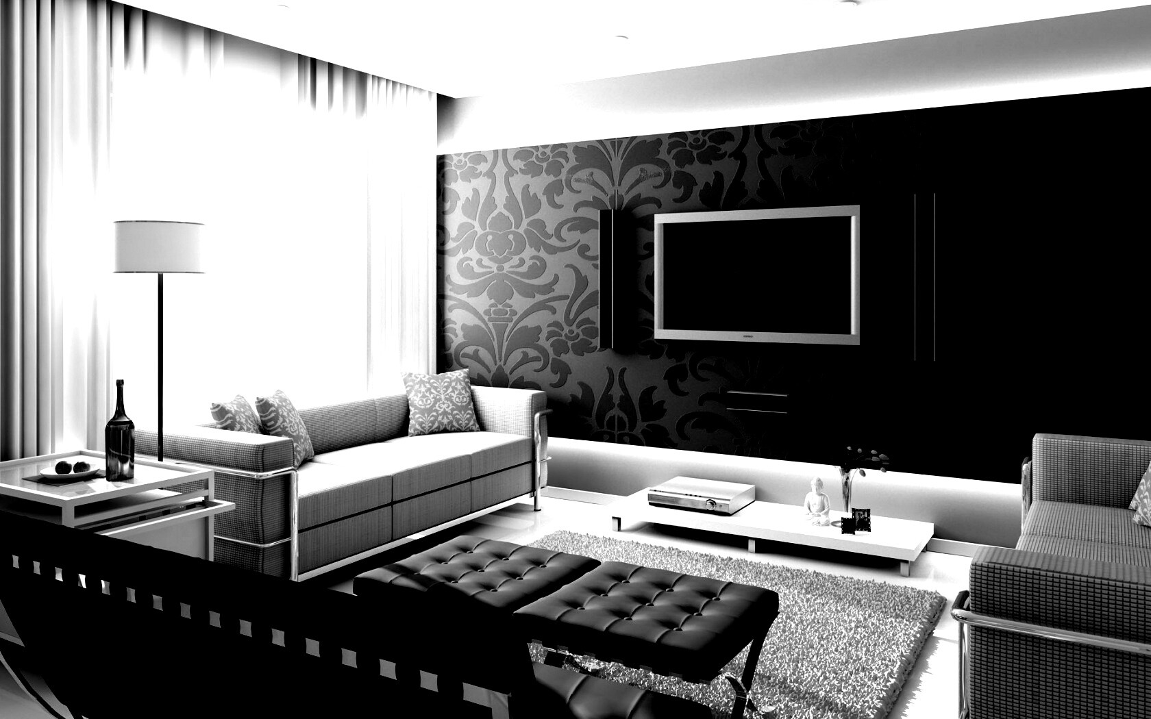 Современная комната обои